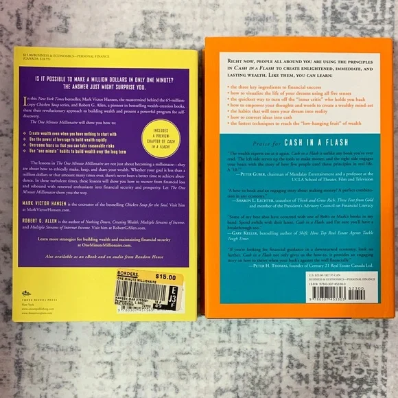 The One Minute Millionaire and Cash in a Flash Book Set- Mark Victor Hansen - Picture 2 of 6